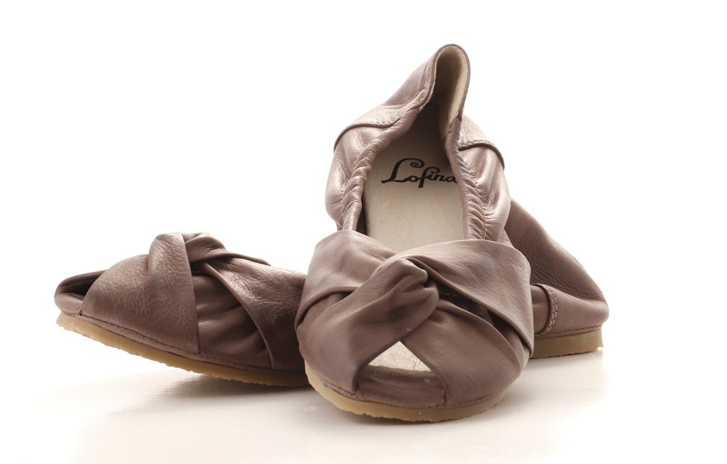 Muligt tack os selv Lofina Ballerina, gråbrun - Lofina - Fiona sko