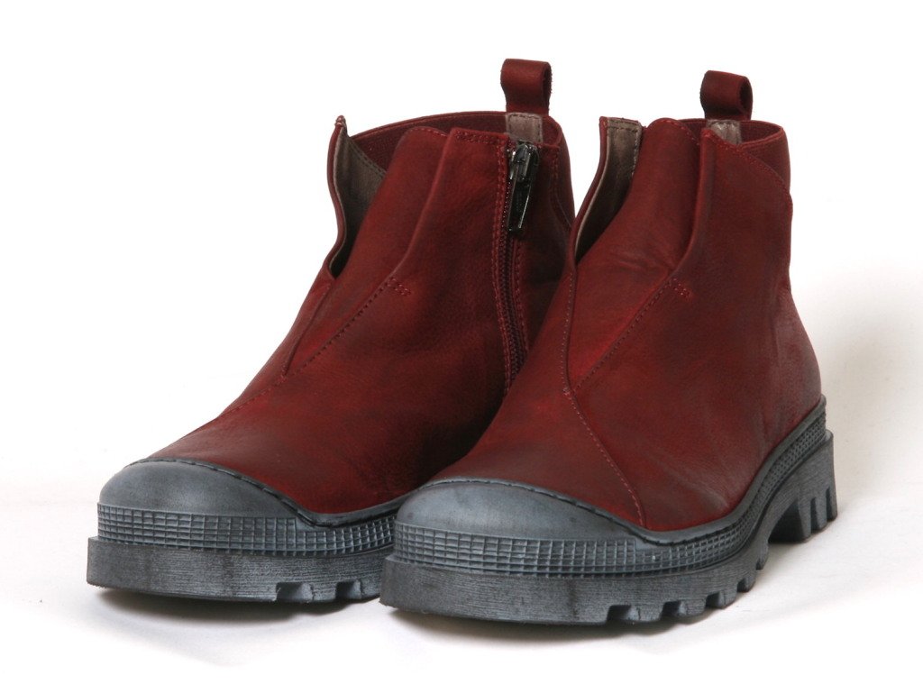 Lofina kort støvlette, mørk rød - Lofina - sko