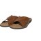 Brador Sandal slippers, Skind, mogano, brun