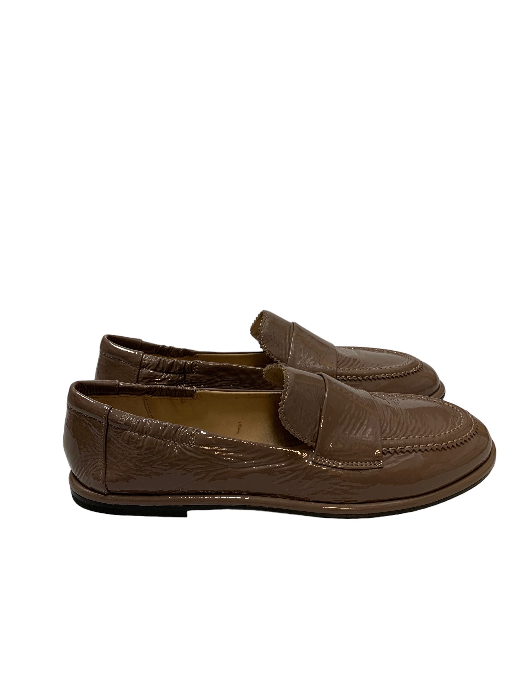 Pomme dor Loafers, lak taupe