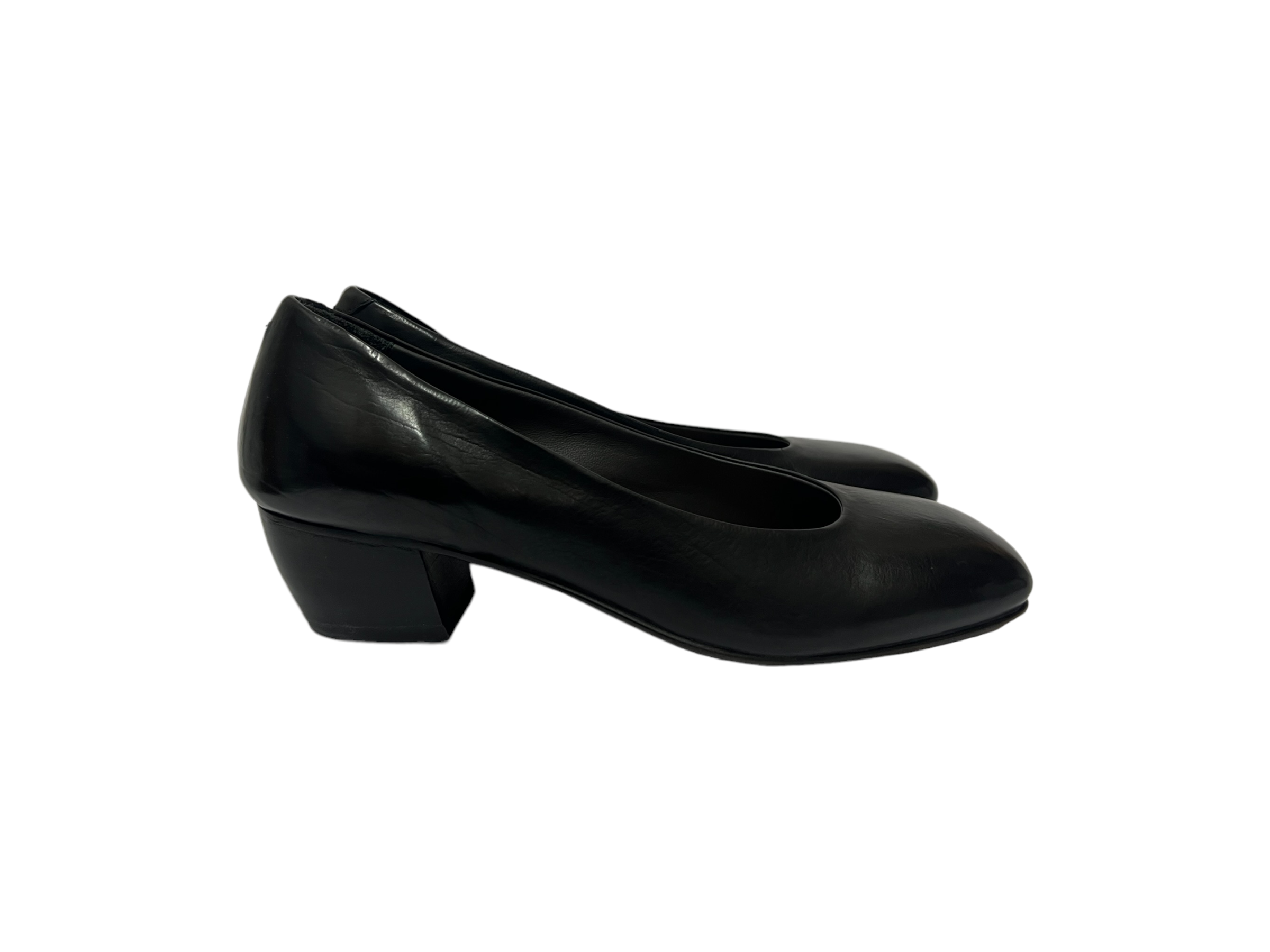 smal landsby pension Moma sko med lille hæl, sort - MOMA - Fiona sko