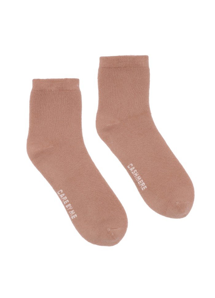 CARE BY ME, soft feet cashmere sokker, rosa